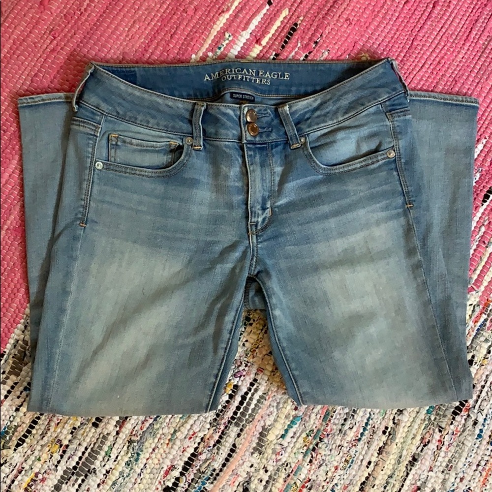 American Eagle Outfitters Artist Crop Jeans Sz 10